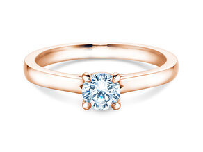Bague de fiançailles Romance dans 14K or rose avec diamant 0,50ct H/SI