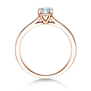 Bague de fiançailles Romance dans 14K or rose avec diamant 0,50ct H/SI