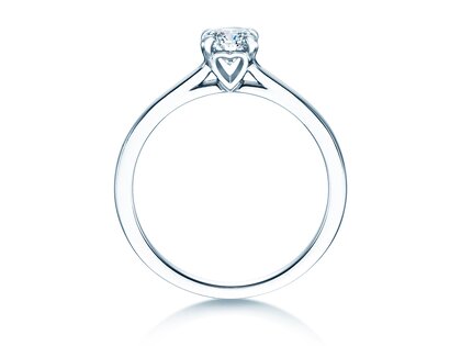 Bague de fiançailles Romance dans 14K or blanc avec diamant 0,50ct H/SI