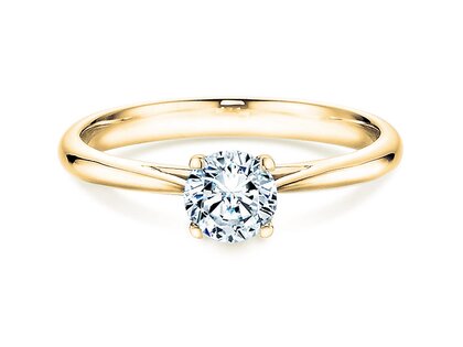 Bague de fiançailles Delight dans 14K or jaune avec diamant 0,50ct H/SI