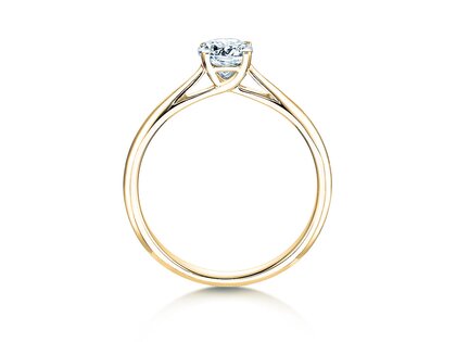 Bague de fiançailles Delight dans 14K or jaune avec diamant 0,50ct H/SI