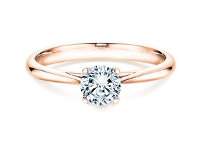 Bague de fiançailles Delight dans 18K or rose avec diamant 0,50ct G/SI