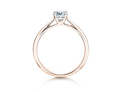 Bague de fiançailles Delight dans 18K or rose avec diamant 0,50ct G/SI