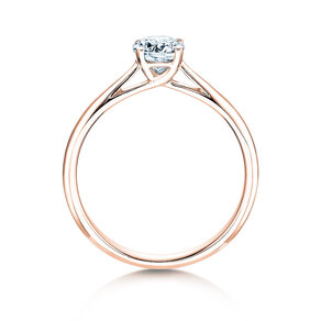 Bague de fiançailles Delight dans 18K or rose avec diamant 0,50ct G/SI