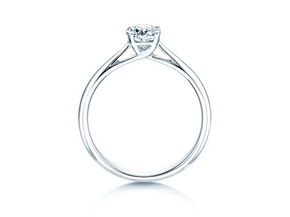 Bague de fiançailles Delight dans 14K or blanc avec diamant 0,50ct H/SI