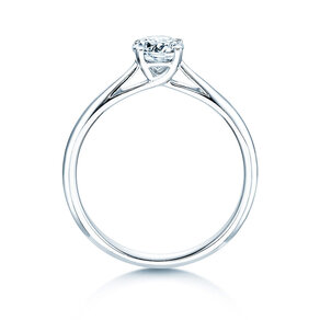 Bague de fiançailles Delight dans 14K or blanc avec diamant 0,50ct H/SI