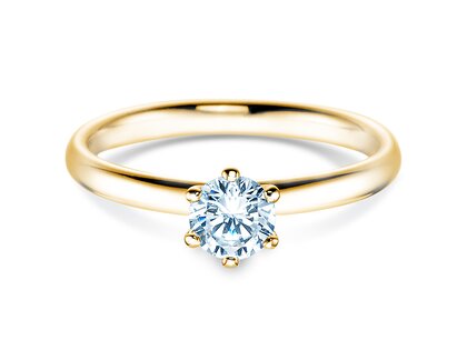 Bague de fiançailles Classic 6 dans or jaune