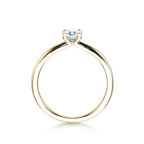 Bague de fiançailles Classic 4 dans 14K or jaune avec diamant 0,40ct G/SI