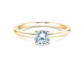 Bague de fiançailles Classic 4 en 9K or jaune avec diamant 0,50ct G/SI