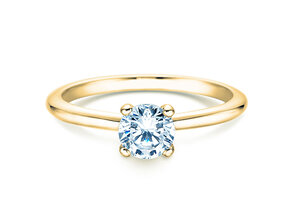 Bague de fiançailles Classic 4 dans 18K or jaune avec diamant 0,60ct H/SI