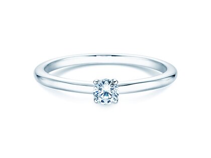 Bague de fiançailles Classic 4 dans Argent 925/- avec diamant 0,15ct H/SI