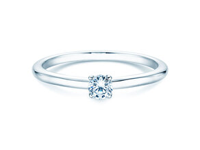 Bague de fiançailles Classic 4 dans Argent 925/- avec diamant 0,15ct H/SI