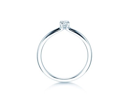 Bague de fiançailles Classic 4 dans Argent 925/- avec diamant 0,15ct H/SI