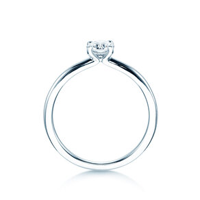 Bague de fiançailles Classic 4 dans 14K or blanc avec diamant 0,40ct H/SI