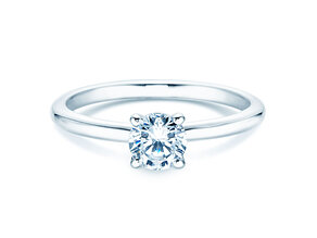 Bague de fiançailles Classic 4 dans 14K or blanc avec diamant 0,50ct H/SI
