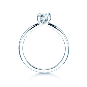 Bague de fiançailles Classic 4 dans 18K or blanc avec diamant 0,60ct H/SI