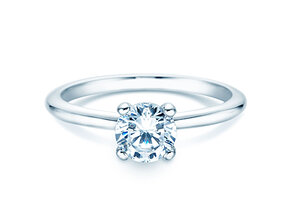 Bague de fiançailles Classic 4 en 18K or blanc avec diamant 2,00ct G/SI