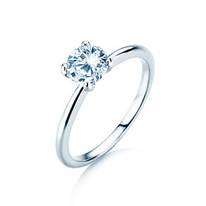 Bague de fiançailles Classic 4 en 18K or blanc avec diamant 2,00ct G/SI