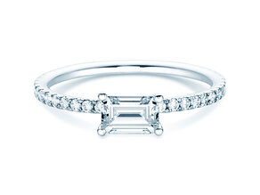 Bague de fiançailles Emerald-Cut