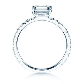 Bague de fiançailles Emerald-Cut
