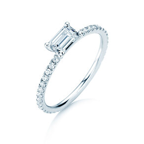 Bague de fiançailles Emerald-Cut