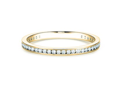 Bague de fiançailles Endless Love dans 14K or jaune avec diamants 0,20ct G/SI