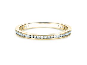 Bague de fiançailles Endless Love dans 14K or jaune avec diamants 0,20ct G/SI
