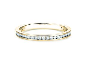 Bague de fiançailles Endless Love dans 14K or jaune avec diamants 0,33ct G/SI