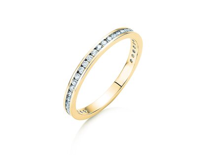 Bague de fiançailles Endless Love dans 14K or jaune avec diamants 0,33ct G/SI