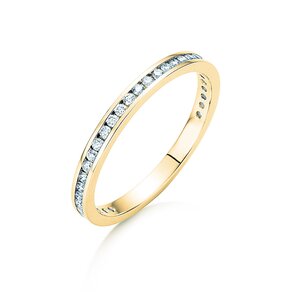 Bague de fiançailles Endless Love dans 14K or jaune avec diamants 0,33ct G/SI