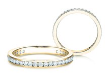 Bague de fiançailles Endless Love dans 18K or jaune avec diamants 0,50ct G/SI
