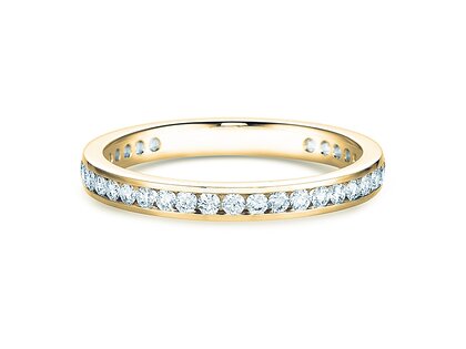 Bague de fiançailles Endless Love en 9K or jaune avec diamants 0,50ct G/SI