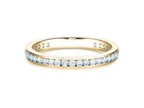 Bague de fiançailles Endless Love en 9K or jaune avec diamants 0,50ct G/SI