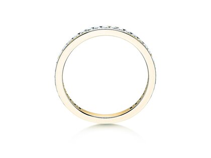 Bague de fiançailles Endless Love en 9K or jaune avec diamants 0,50ct G/SI