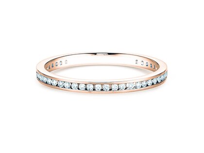 Bague de fiançailles Endless Love dans 18K or rose avec diamants 0,20ct G/SI
