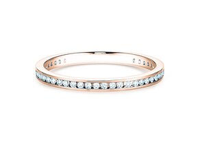 Bague de fiançailles Endless Love dans 18K or rose avec diamants 0,20ct G/SI