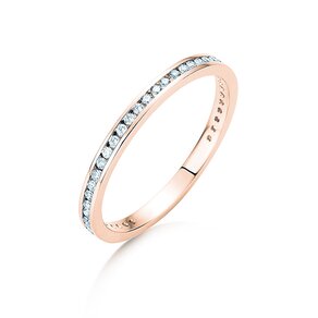 Bague de fiançailles Endless Love dans 18K or rose avec diamants 0,20ct G/SI