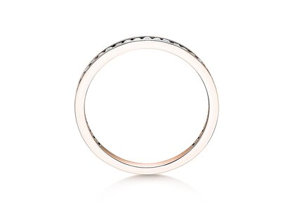 Bague de fiançailles Endless Love en 9K or rose avec diamants 0,33ct G/SI