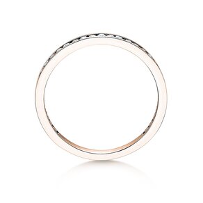 Bague de fiançailles Endless Love en 9K or rose avec diamants 0,33ct G/SI