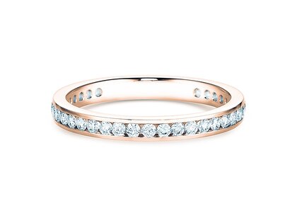Bague de fiançailles Endless Love dans 14K or rose avec diamants 0,50ct G/SI