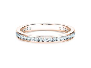 Bague de fiançailles Endless Love dans 14K or rose avec diamants 0,50ct G/SI