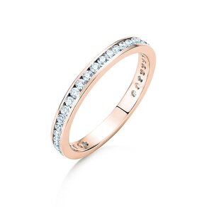 Bague de fiançailles Endless Love dans 14K or rose avec diamants 0,50ct G/SI