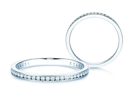 Bague de fiançailles Endless Love dans 14K or blanc avec diamants 0,20ct G/SI