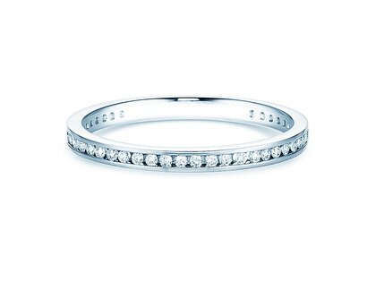 Bague de fiançailles Endless Love dans 14K or blanc avec diamants 0,20ct G/SI