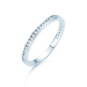 Bague de fiançailles Endless Love dans 14K or blanc avec diamants 0,20ct G/SI
