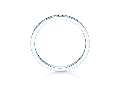 Bague de fiançailles Endless Love en 9K or blanc avec diamants 0,33ct G/SI