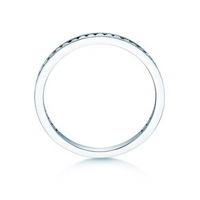 Bague de fiançailles Endless Love en 9K or blanc avec diamants 0,33ct G/SI