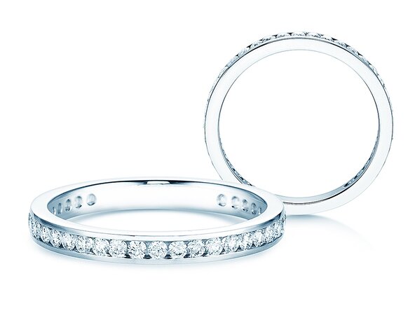 Bague de fiançailles Endless Love dans 14K or blanc avec diamants 0,50ct G/SI