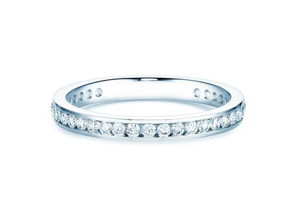 Bague de fiançailles Endless Love dans 14K or blanc avec diamants 0,50ct G/SI