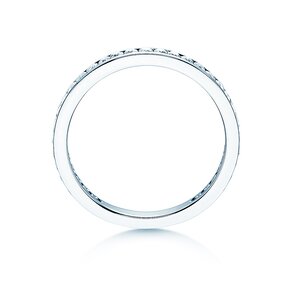 Bague de fiançailles Endless Love dans 14K or blanc avec diamants 0,50ct G/SI